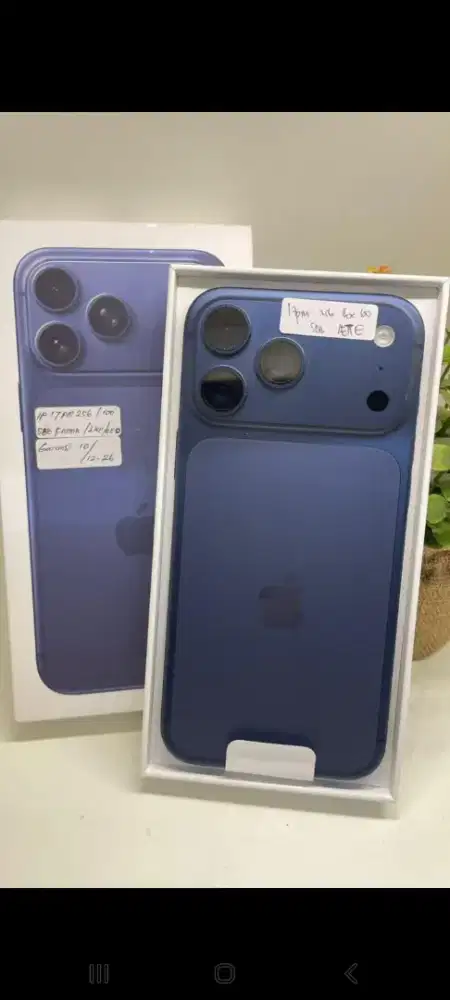 Ip 17 promax 256 ibox bh 100% mulus lengkap ori no minus