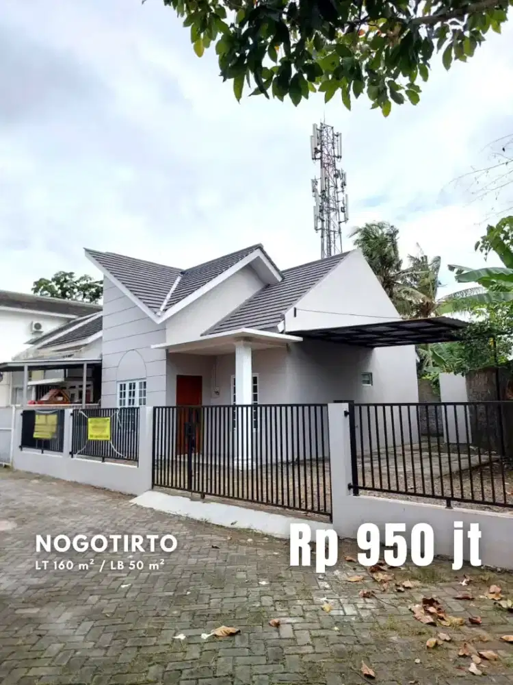 Dijual Rumah Halaman Luas di Nogotirto dekat Jalan Godean