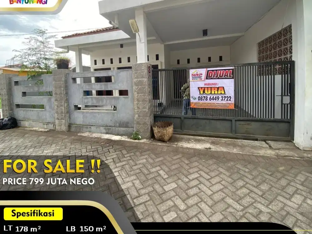 Dijual Rumah Second di Banyuwangi Kota