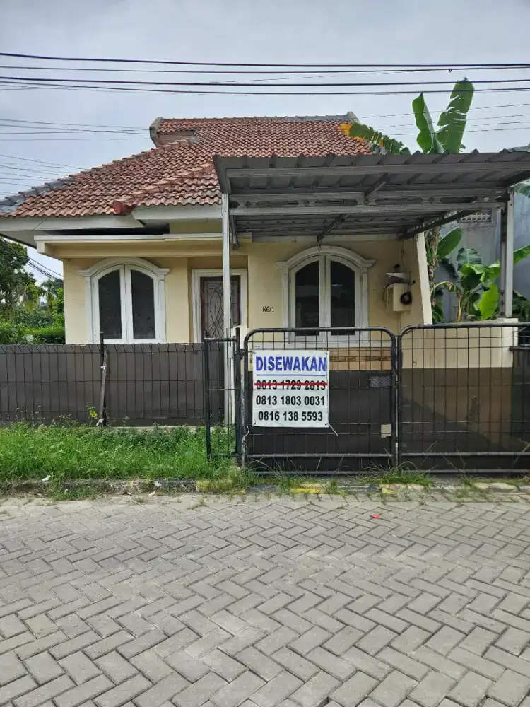Disewakan rumah tinggal