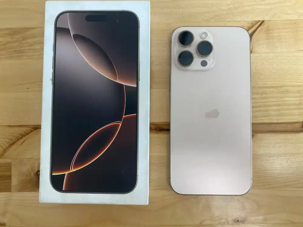 Iphone 16 pro max 512 ex IBOX bh 94 desert like new fullset ori