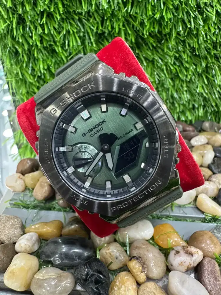 G-Shock GM-2100B Oak Metal Covered Green Dial Original