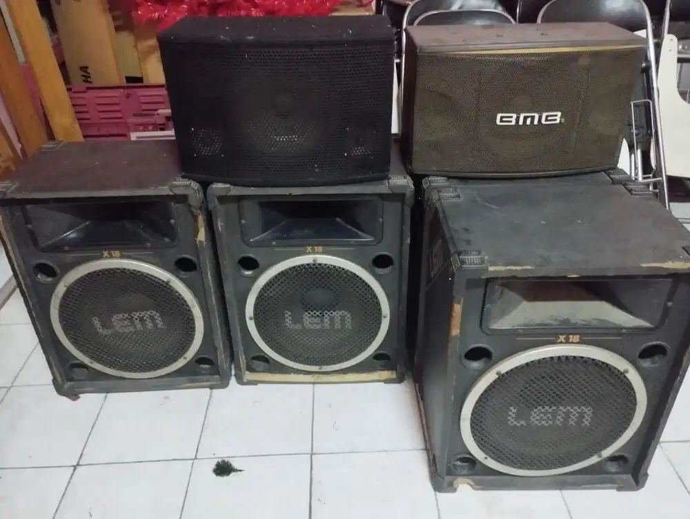 4 Amplifier Merk Lem dan Speaker GMG