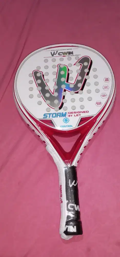 Cwin raket padel teardrop carbon thickness 365g-6357