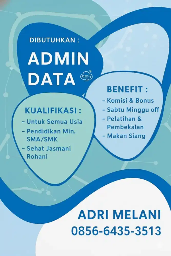 Lowongan pekerjaan security,driver,admin data,cleaning servis