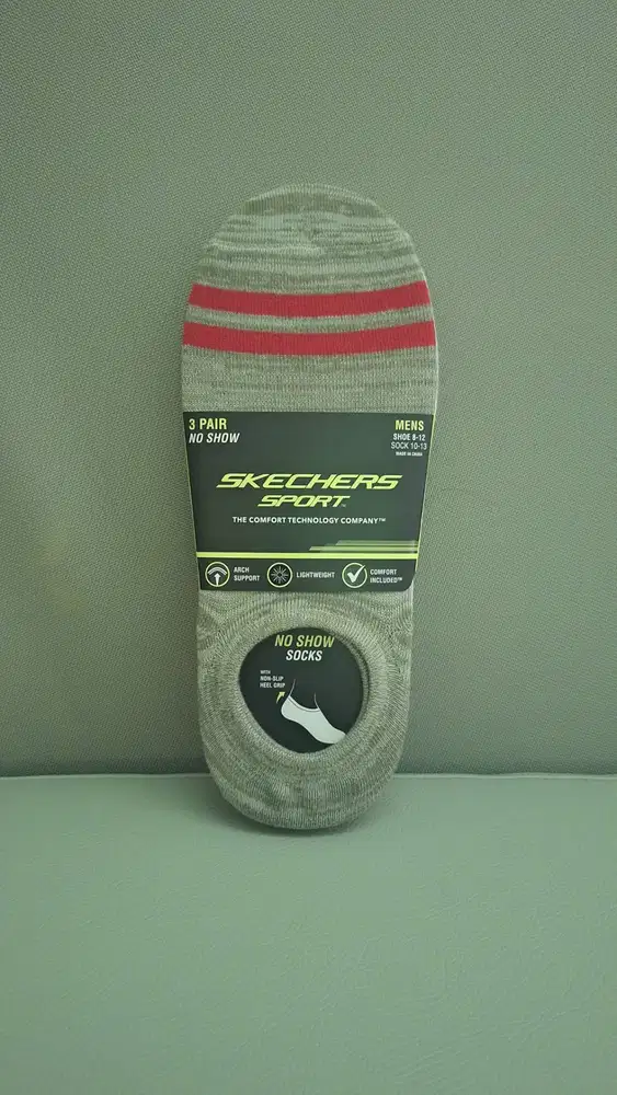 kaos kaki Skechers - No Show Men (3 pairs) Original