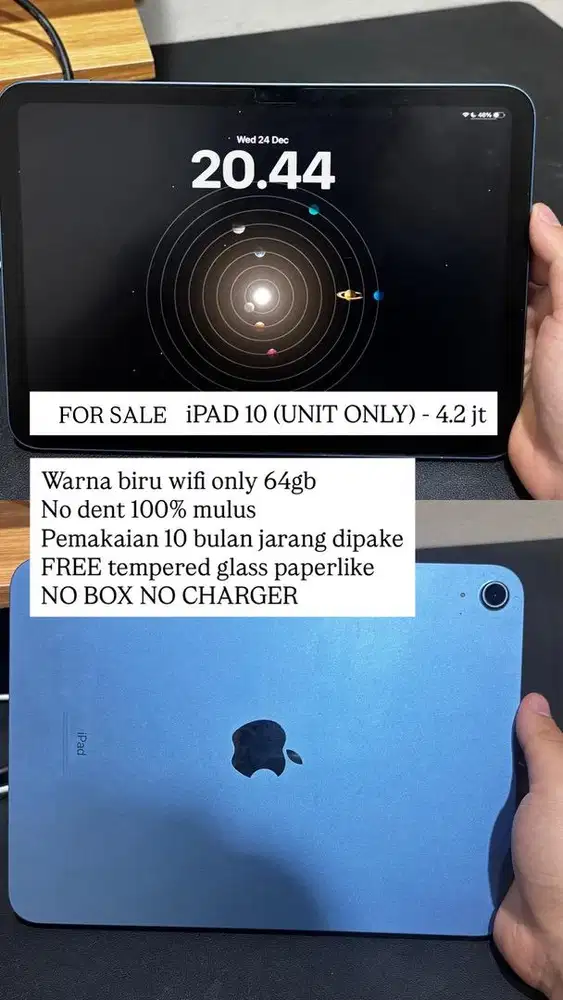 IPAD GEN 10 64GB WIFI ONLY