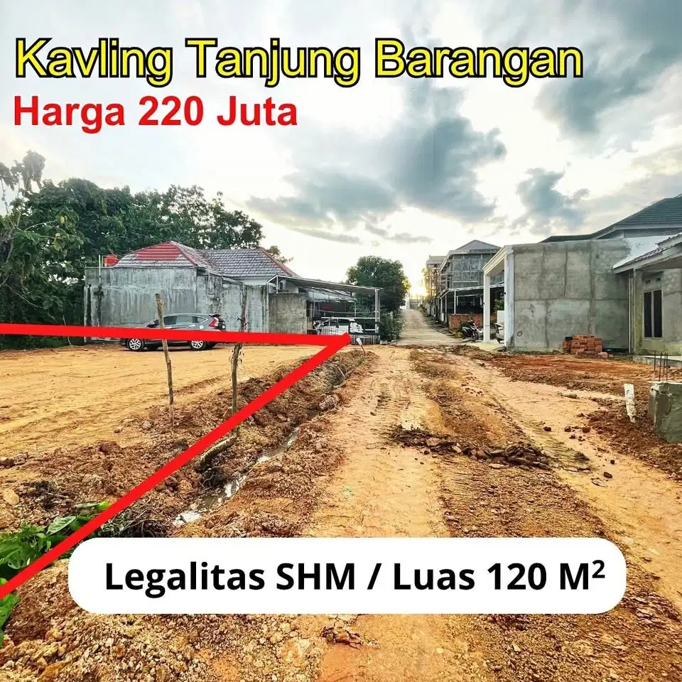 Dijual Tanah Murah di Tanjung Barangan Palembang
