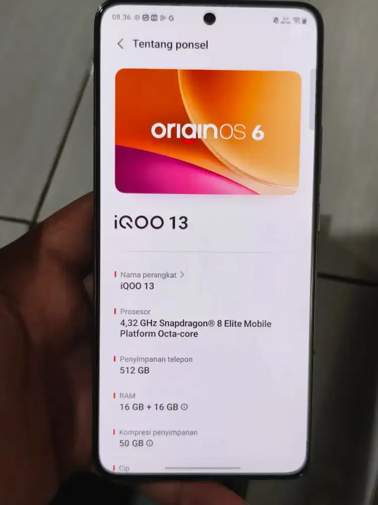 Iqoo 13 16/513 fullset garansi panjang