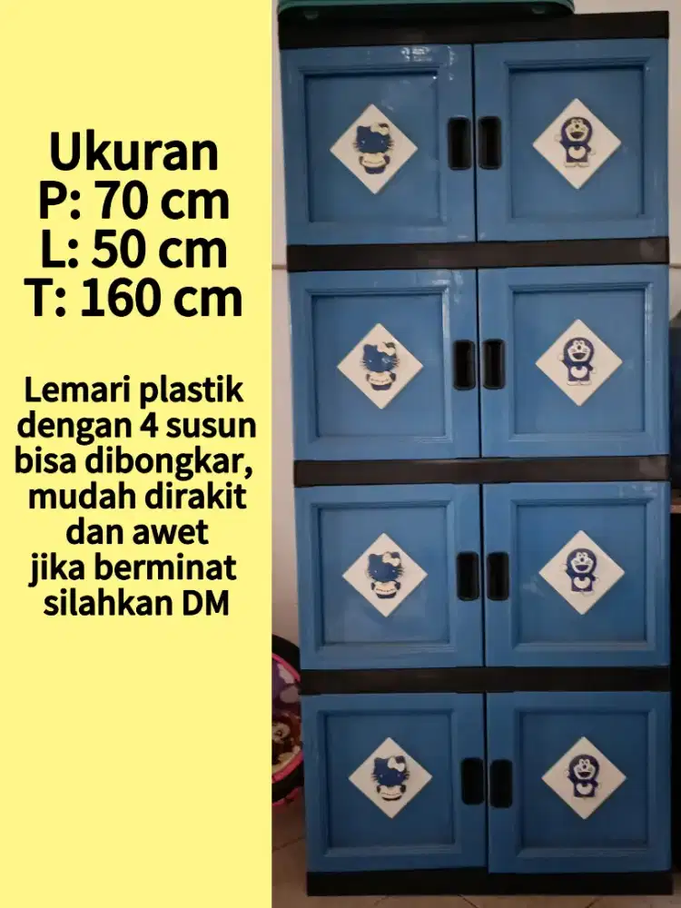 Lemari plastik 4 rak