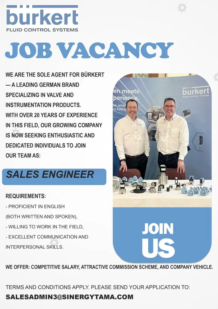 SALES ENGINEER-BURKERT