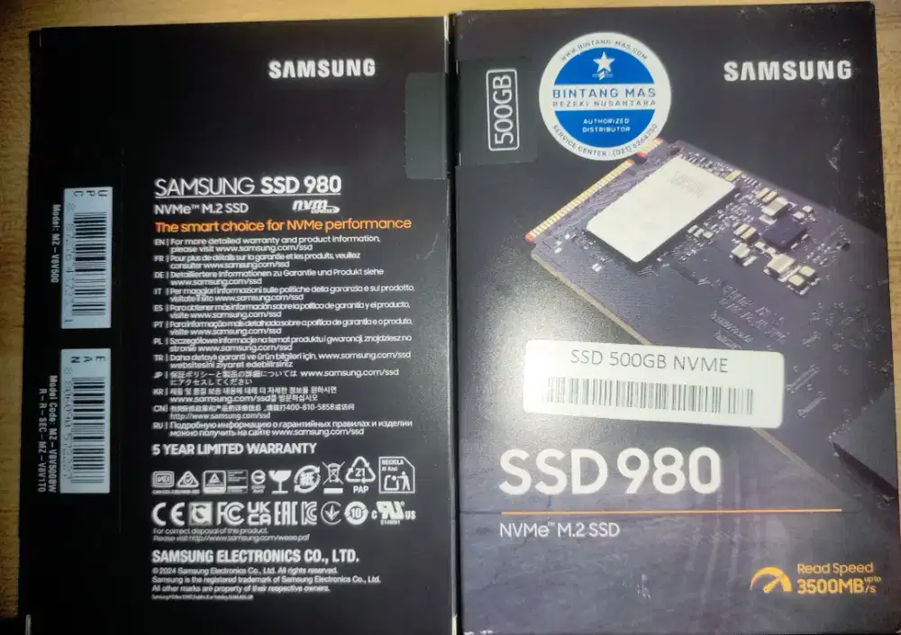 Ssd Samsung nvm3 980 500gb