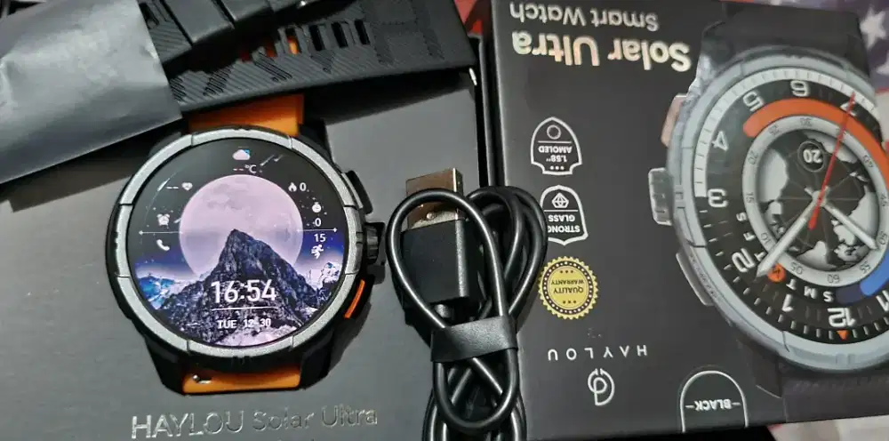 ForSale Smart Watch Haylou Solar ultra,kondisi mulus no lecet 90%
