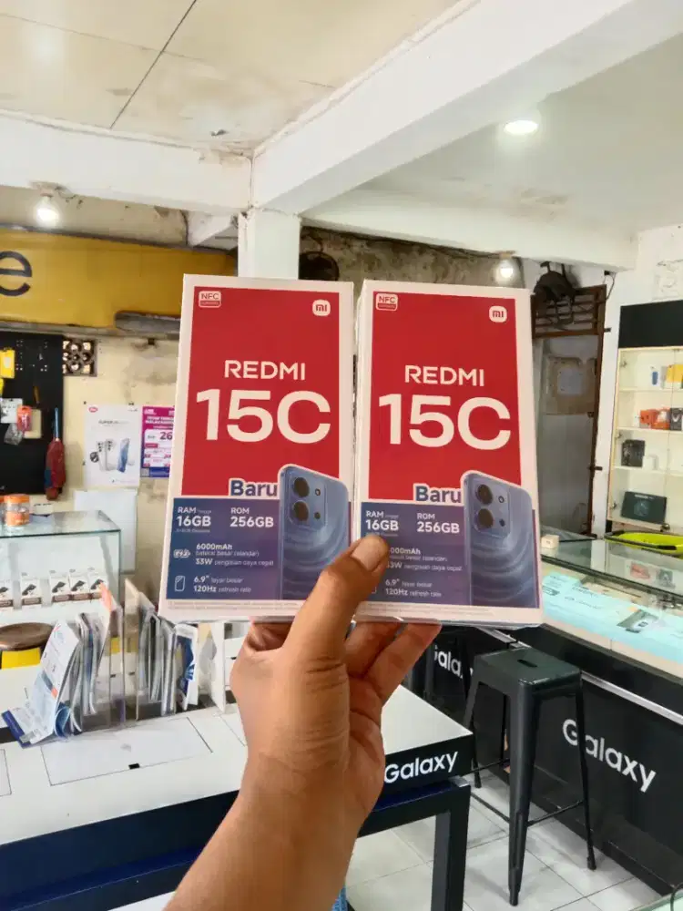 Berminat silahkan WA Xiaomi Redmi 15C NFC 8+8/256 Garansi resmi 15bln