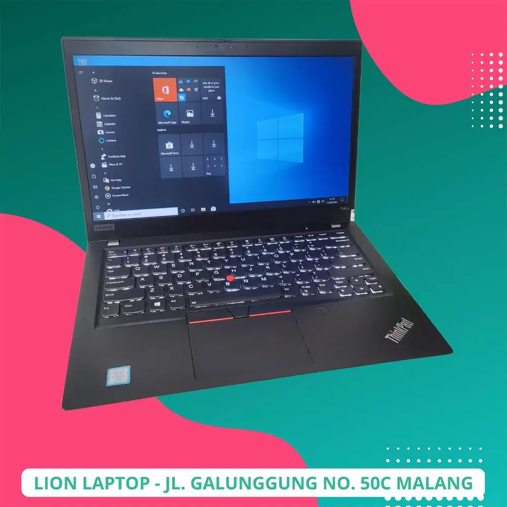 RAM 16GB SSD 512GB Core i5 Slim Lenovo Thinkpad T490s [30|12]