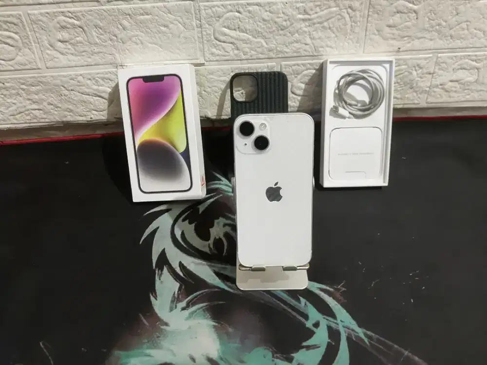 IPHONE 14 256GB STARLIGHT RESMI INDO DIGIMAP LENGKAP HB SERVICE BS TT