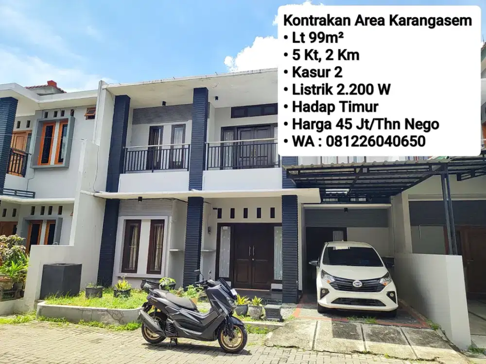 Sewa Rumah Area Karangasem Solo, Dekat UMS, Manahan, JAJAR
