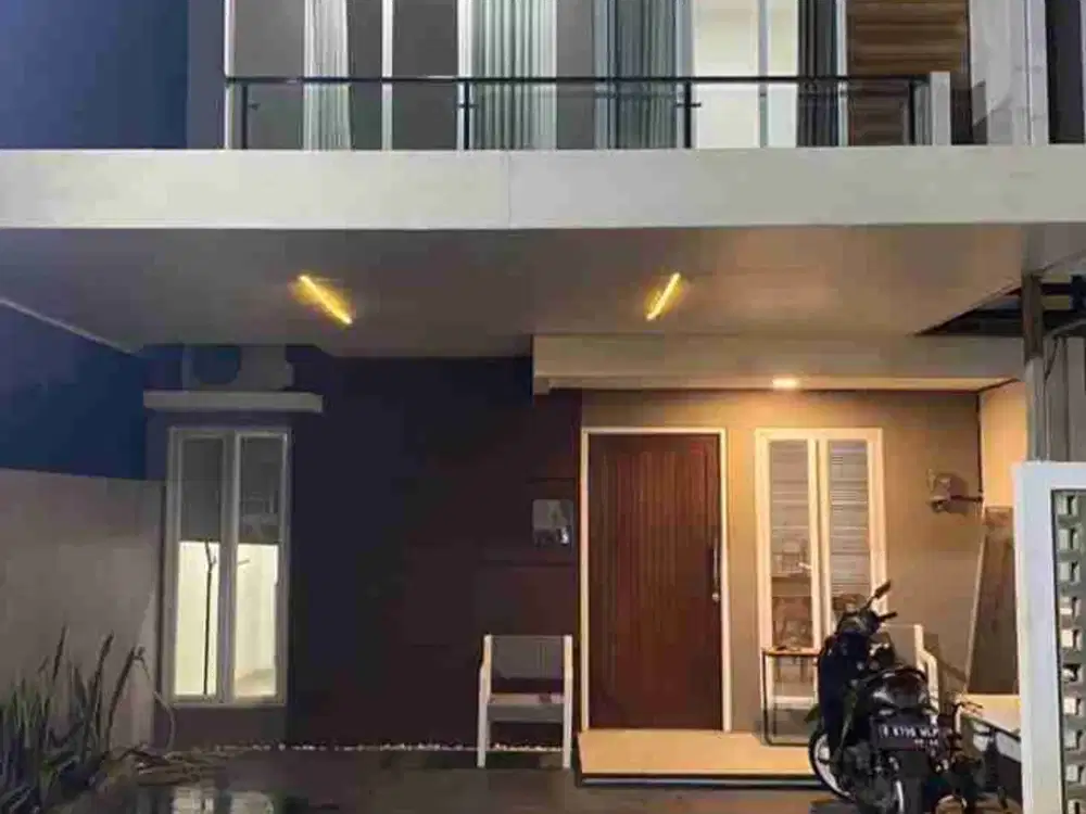 rumah 2 lantai disewakan semi furnish villa dago pamulang