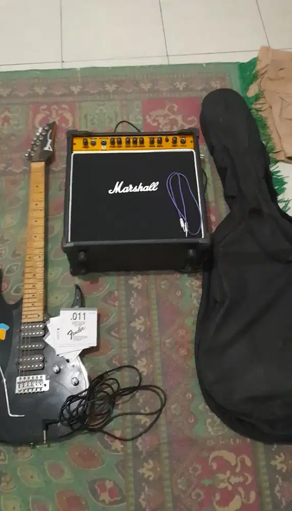 BU Jual Gitar Ibanez RG 370 Custom + Ampli  Marshal Custom Lengkap