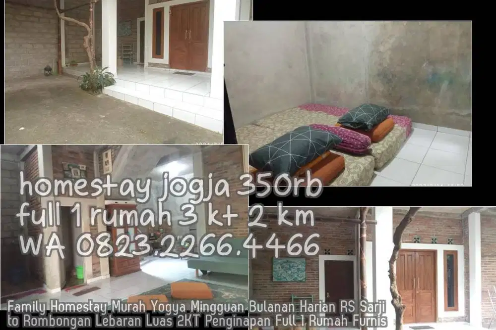 Sewa Rumah Rumah Yogya Harian Bulanan Mingguan  Penginapan Murah Rumah