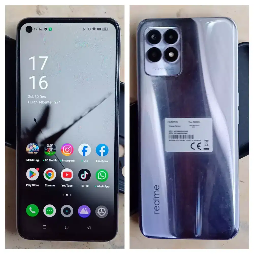 Nego Realme 8i 6/128Gb Normal Mulus Segel