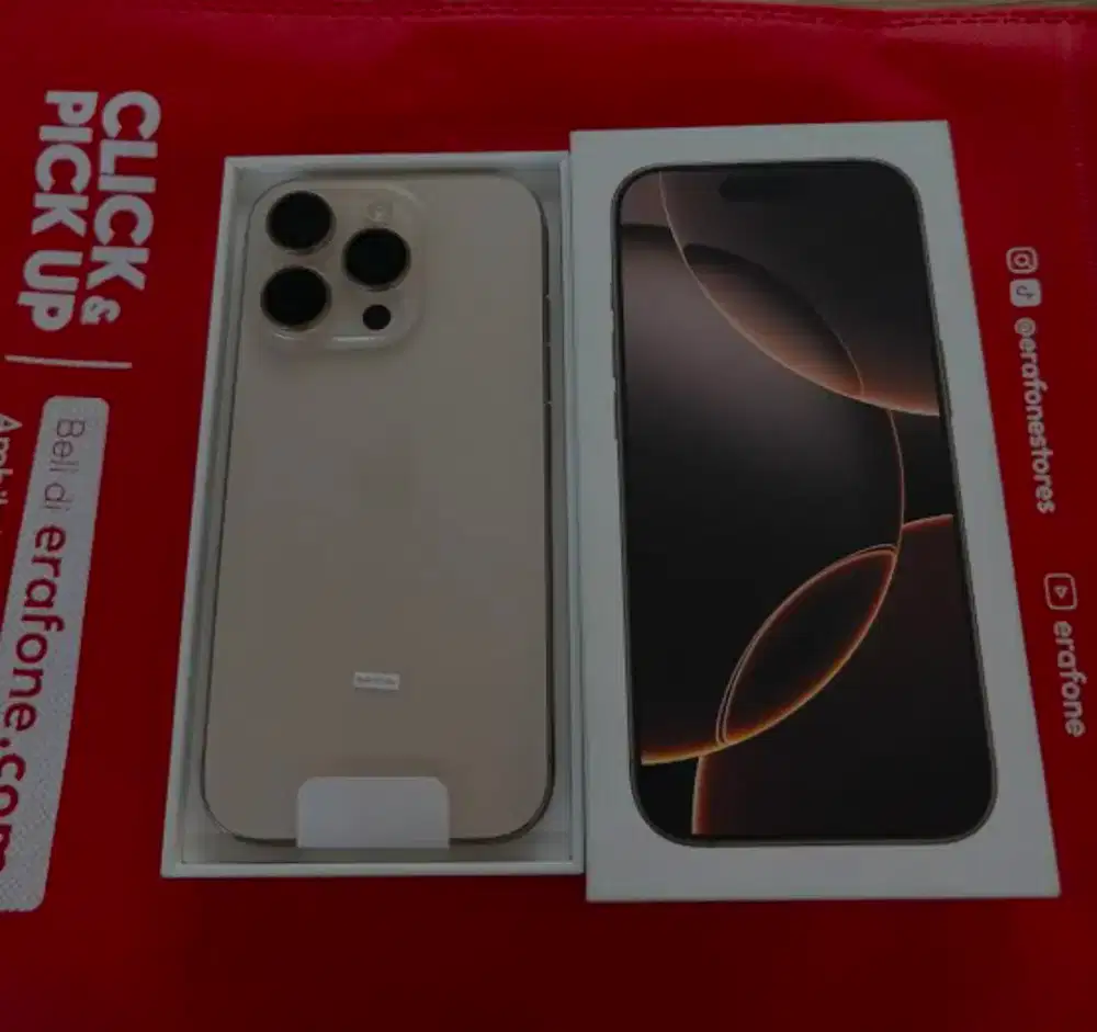 Iphone 16 pro 128 IBOX bh 99 desert garansi like new fullset ori