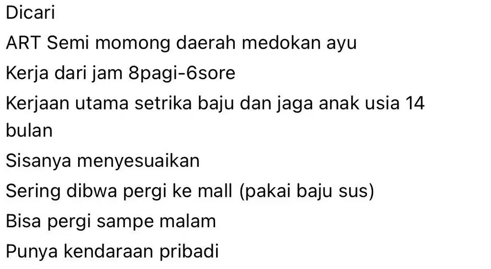 Dicari art semi momong