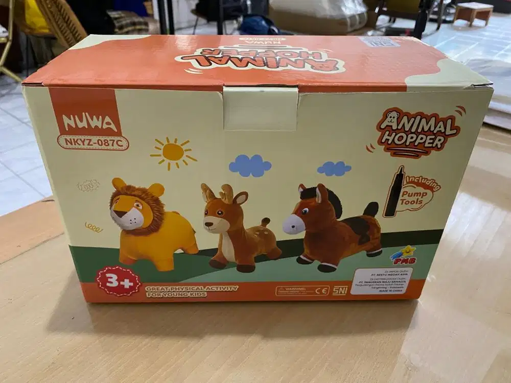 Nuwa animal hopper unicorn pink baru