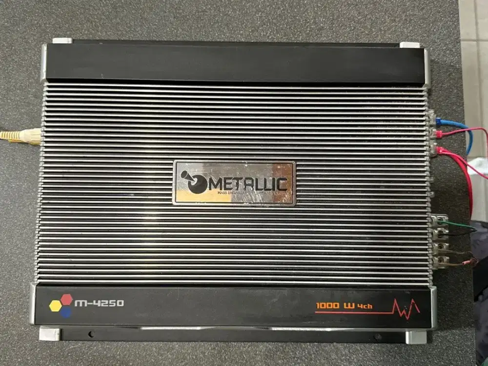 Metallic M-4250 1000W 4ch Amplifier Mobil Ampli Audio