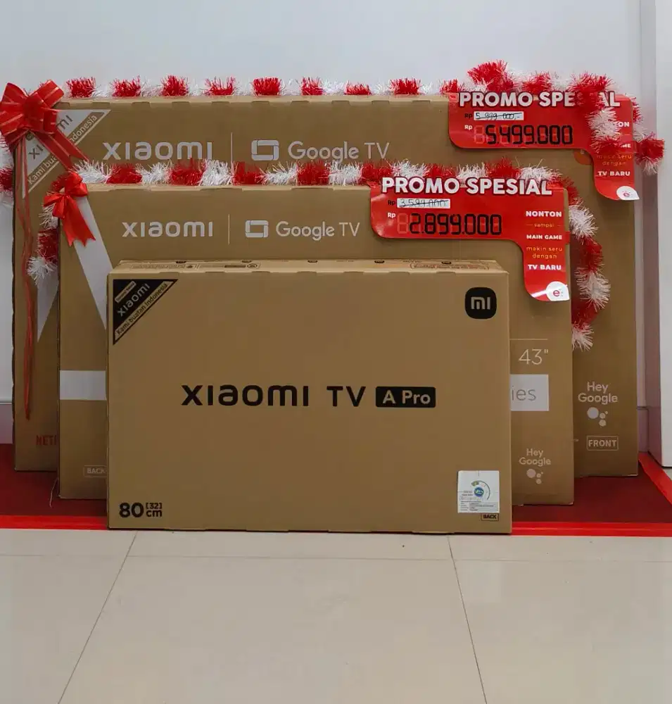 Ready Xiaomi Smart TV, Bisa cicilan Syarat KTP Asli