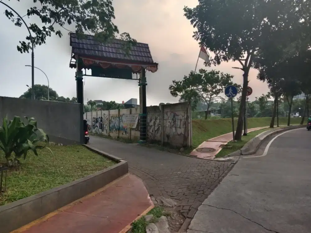Tanah Kavling di Pondok Jagung dikelilingin jalan