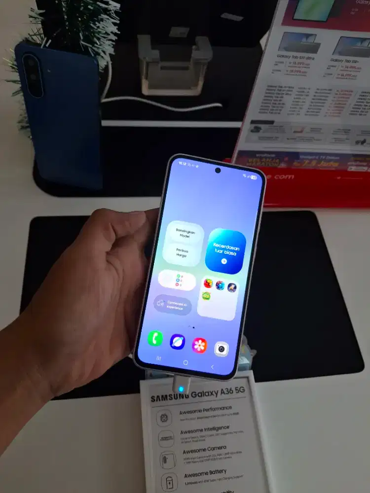 SAMSUNG A36 BUNDLING CHARGER ORIGINAL DAN FREE GIFT SENILAI 200K