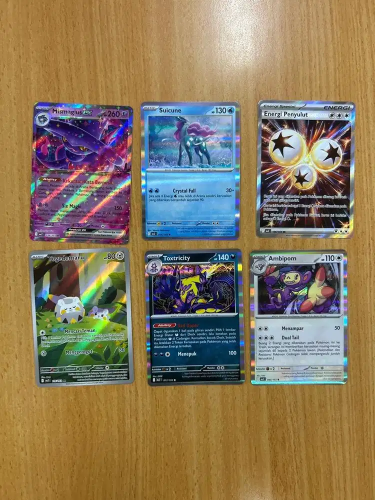 Kartu pokemon holo ori indo