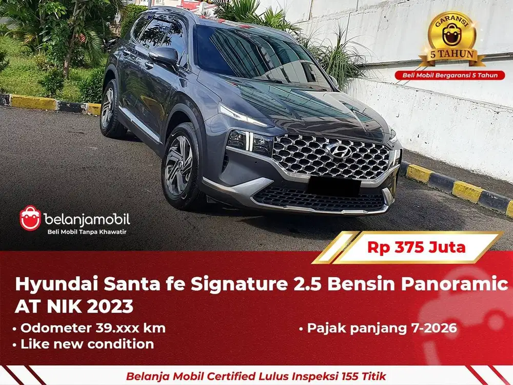 [GARANSI 5TH] Hyundai Santafe Santa fe Signature 2.5 Bensin 2023/2024