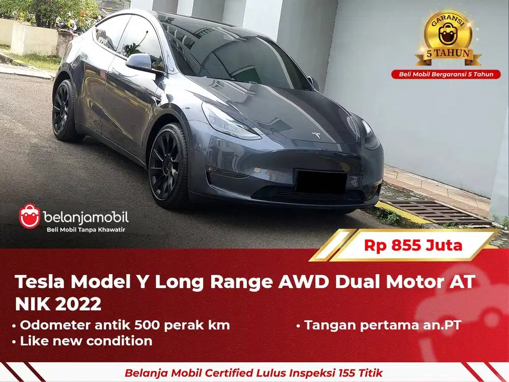 [ GARANSI 5TH ] Tesla Mode Y Long Range AWD Dual Motor 2022 2023
