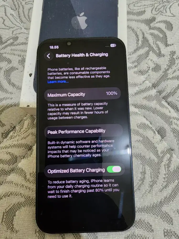 Iphone 13 midnight 128 gb like new garansi panjang