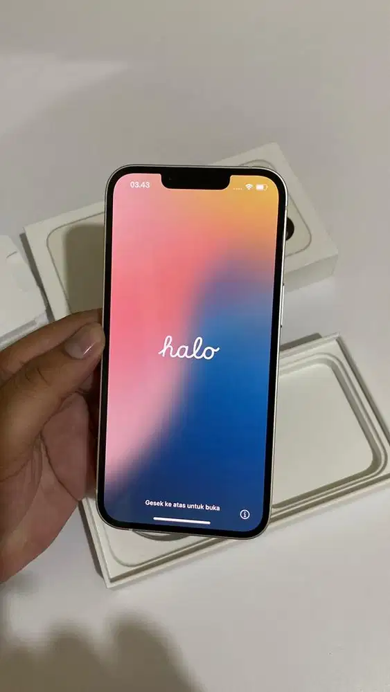 Iphone 13 128 GB putih starlight IBOX