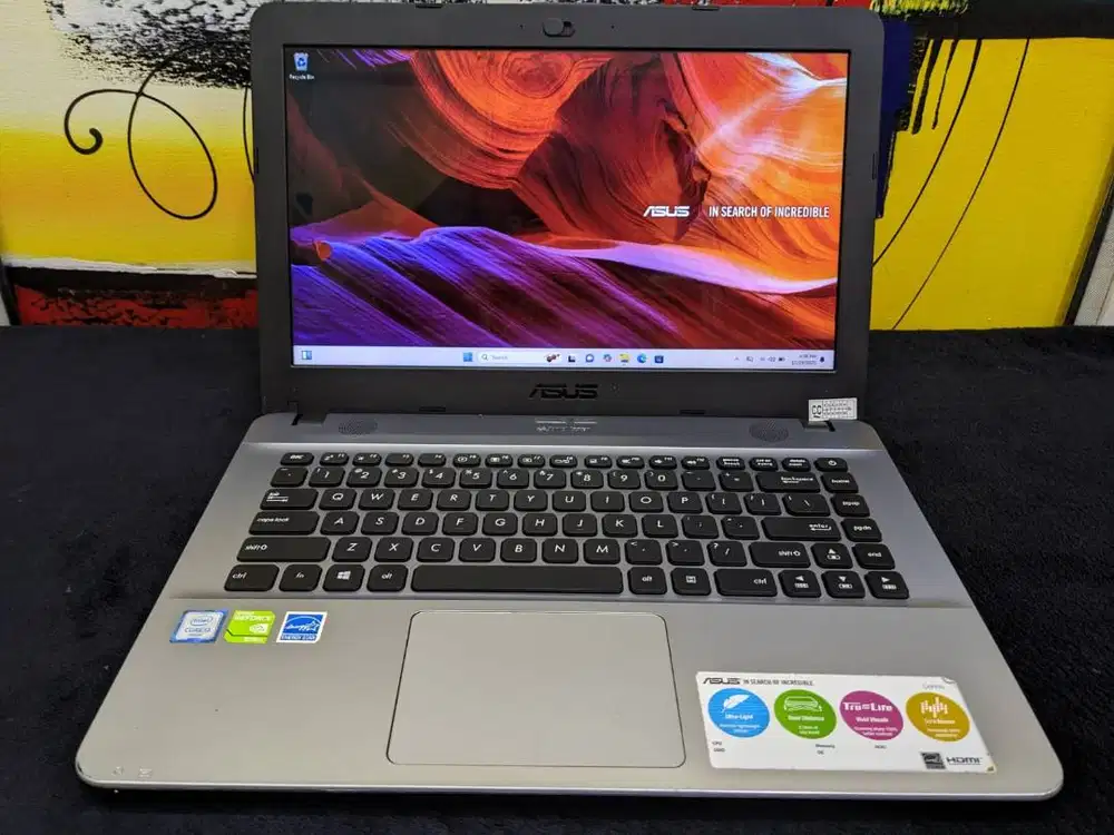 Laptop Asus X441U Core i3 Gen 6 8/128 Siap Pakai