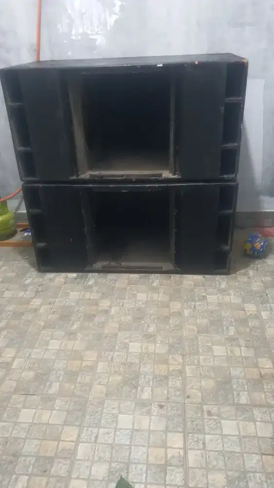 box subwoofer double 18 in 2 set