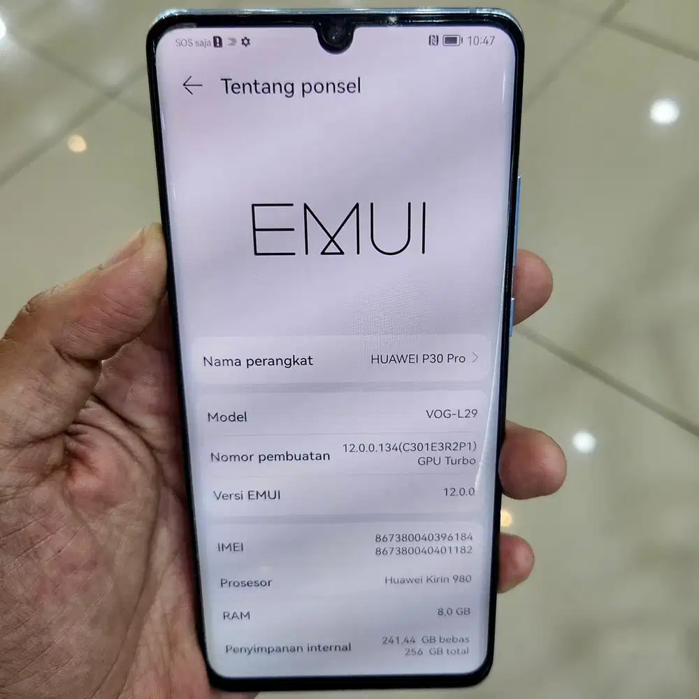 Huawei p30 pro ram 8 / 256 resmi fullset original
