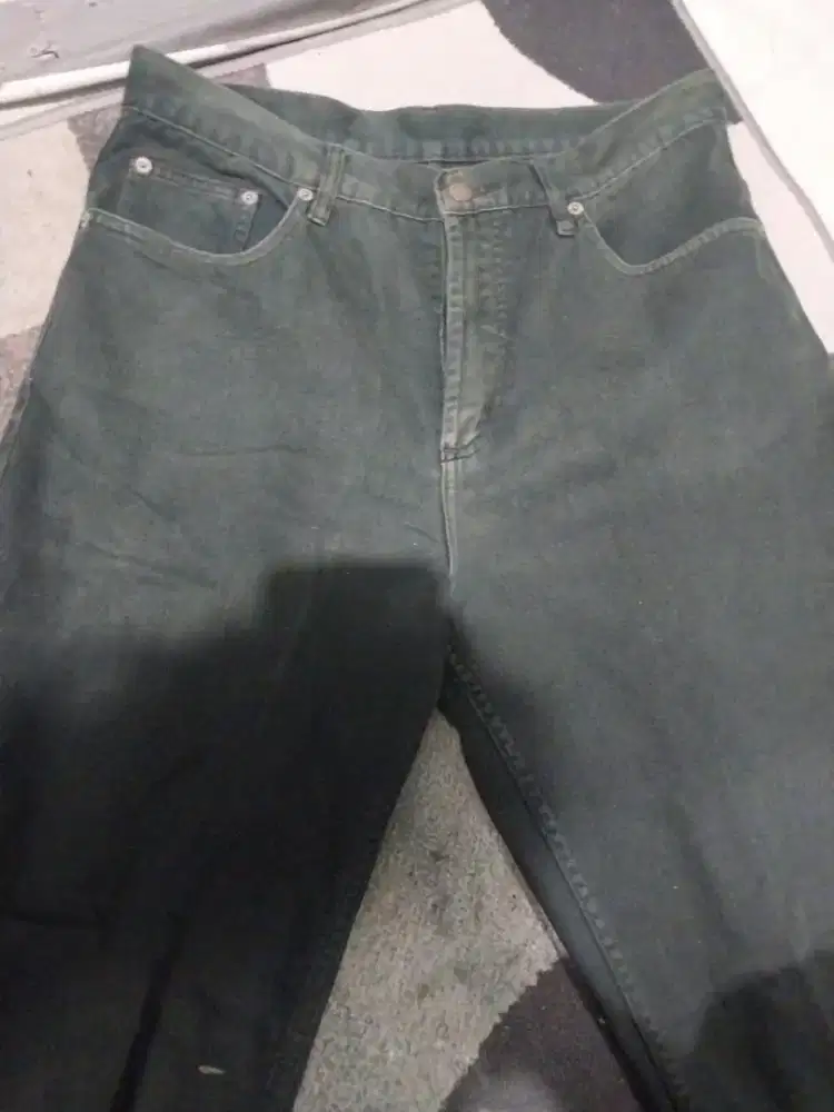 Celana Jeans Denim Hitam Pria Bekas