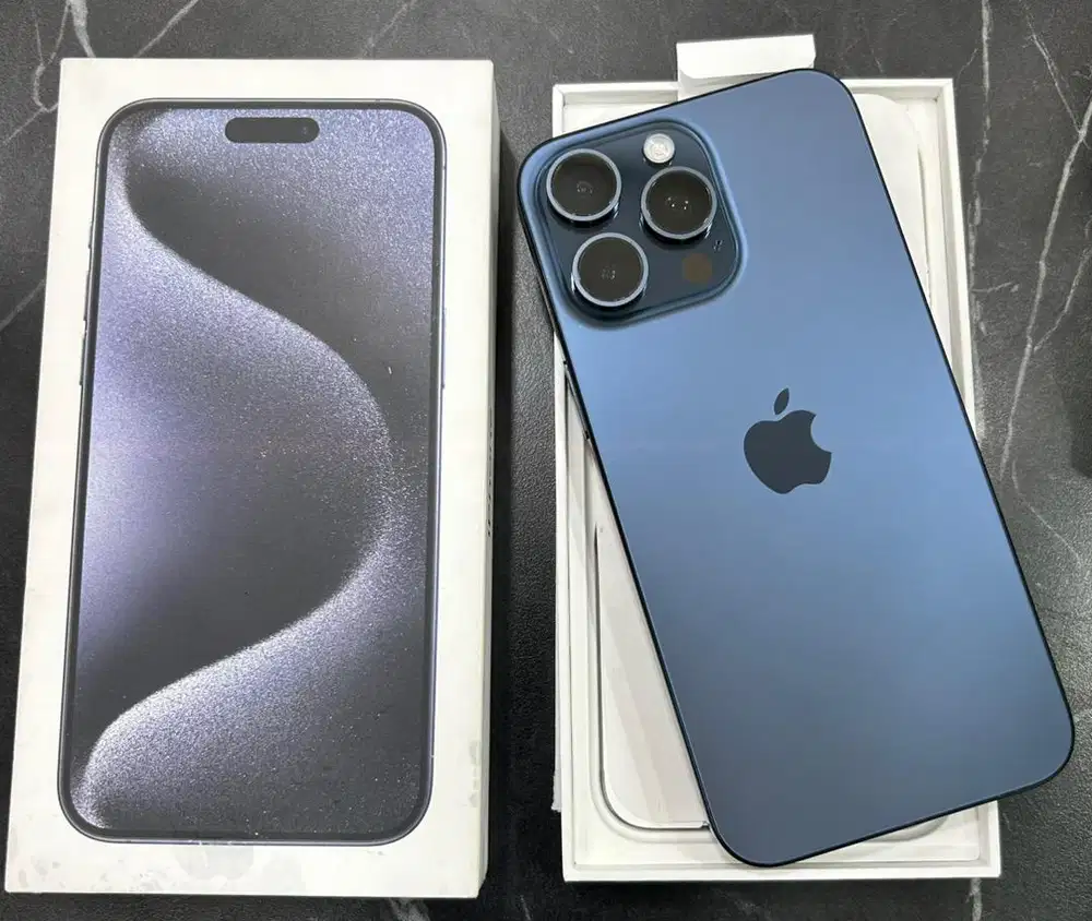 Iphone 15 Pro Max 256gb ibox mulus fullset nominus