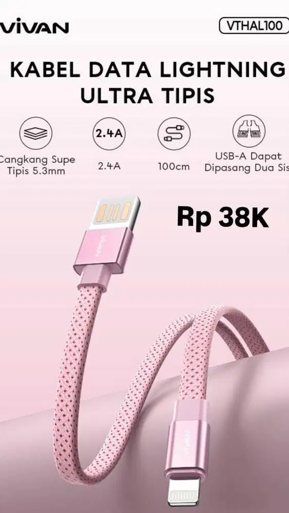 KABEL CHARGER VIVAN VTHAL100