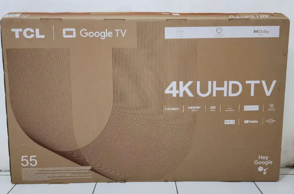 Di jual tv led 55 inch tcl google 4k