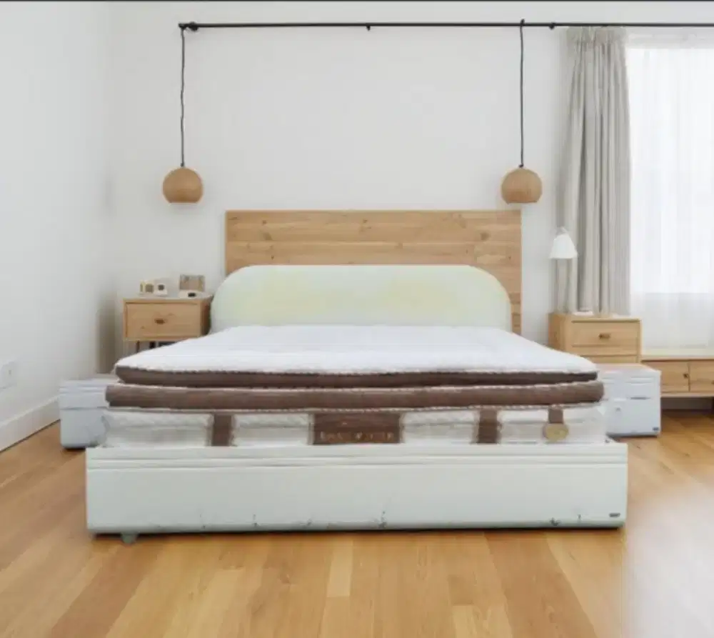 WTS Springbed Spring Air dobel latex tuebal set bedframe informa uk180