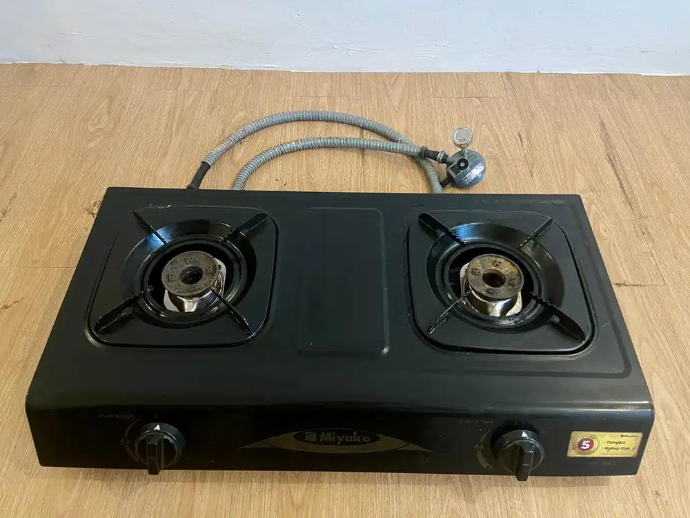 Kompor 2 tungku, selang kompor + dispenser