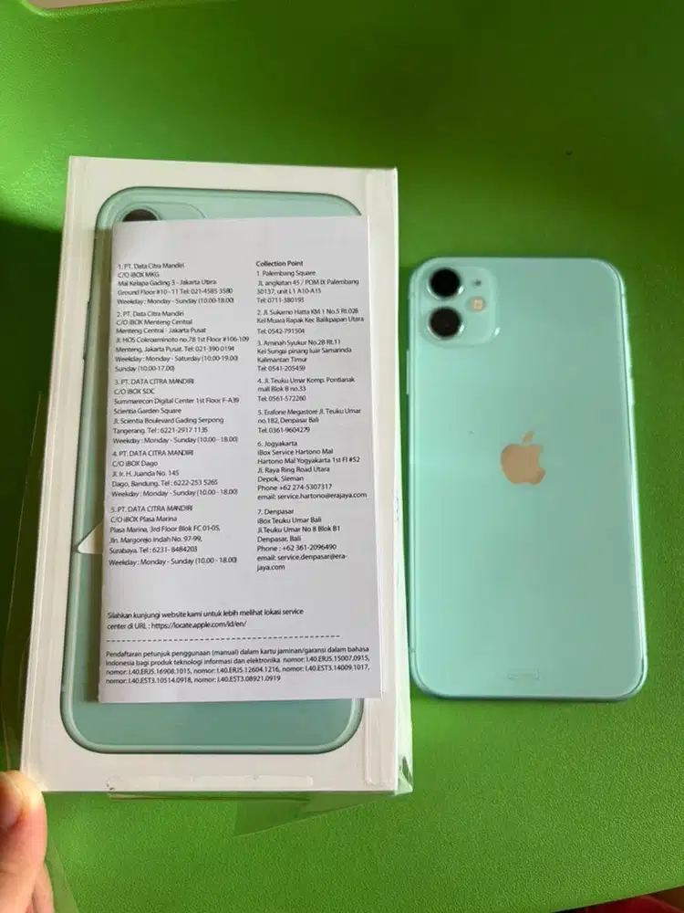 Iphone 11 128gb IBOX MULUS Indo Fullset Kotak second Apple