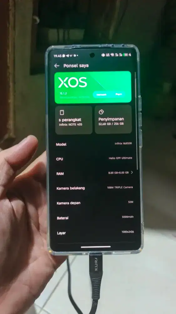 DIJUAL CEPAT HP INFINIX NOTE 40S 8/256GB NEGO BENSIN FULLSET