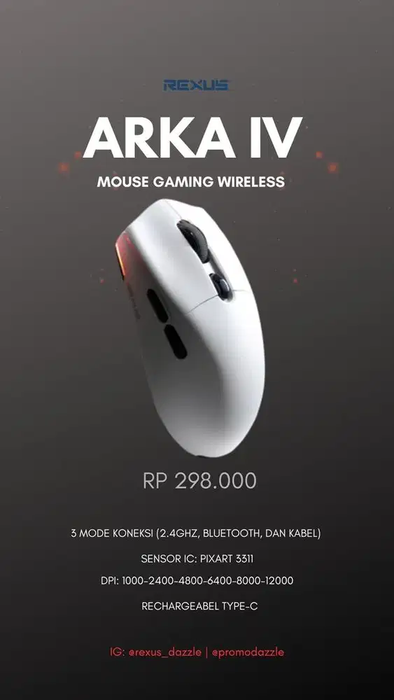 Rexus mouse WIRELESS ARKA IV