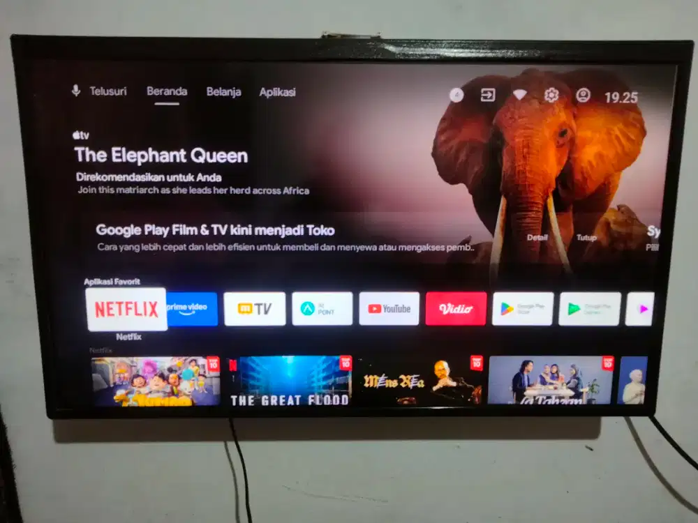 TV LED32 CHANGHONG ANDROID SMART DIGITAL REMOT ASLI